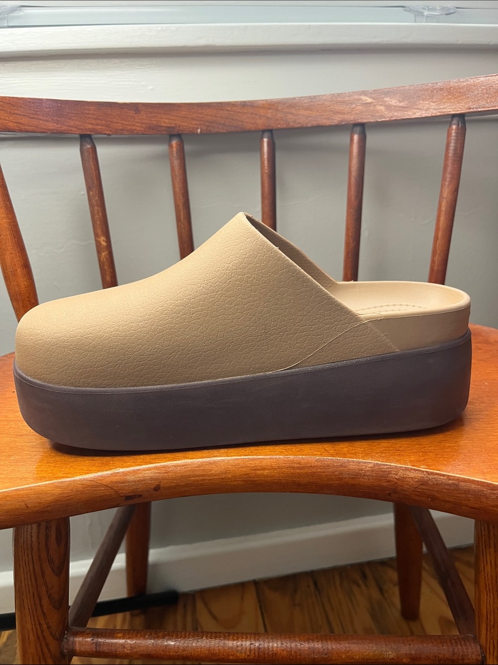 Crocs Dylan Platform Clog Sepia Brown Women’s Size 9 Chunky Slip On Sandals EUC - Picture 8 of 11